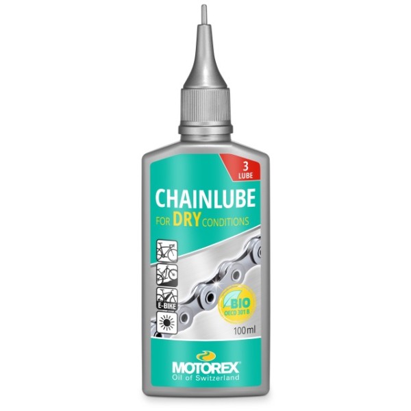 Motorex Chainlube DRY Kettenöl Flasche 100 ml 308984