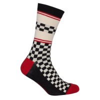 Le Patron Classic Jersey Peugeot Socks black ecru Le Patron Classic Jersey Peugeot Socks black ecru