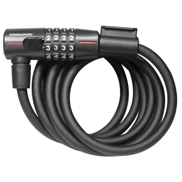 Trelock SK 312 Spiralkabelschloss CODE schwarz 180cm