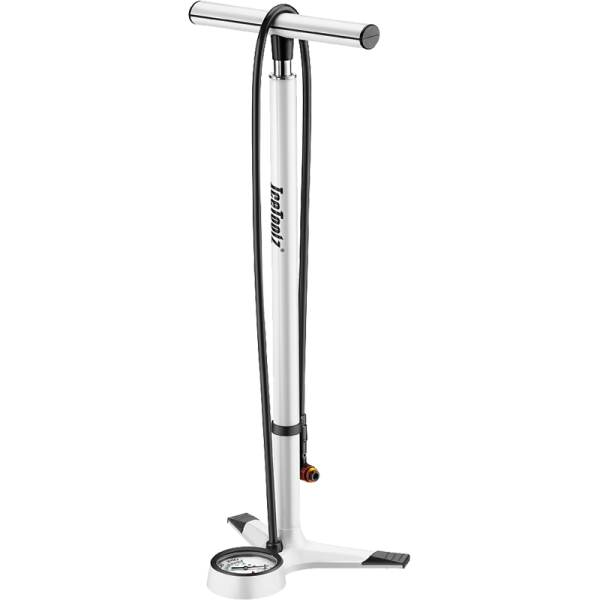 IceToolz Standpumpe, Hochdruck, ivory white, Presta/Dunlop/Schrader, Druck 18 bar, A652