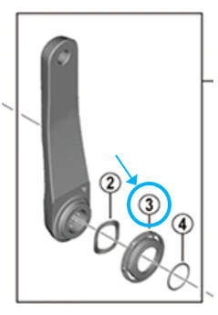 Shimano Kontermutter FC-M9100