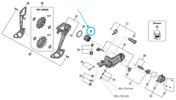Shimano P-Spannungskit RD-U8000