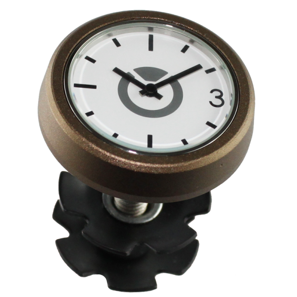 by.Schulz Uhr, Speedlifter A-Head Clock Alu brown
