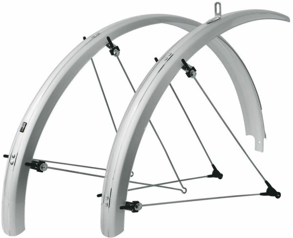 SKS Schutzblech-Set Adventure Race, silber brushed matt 28 Zoll